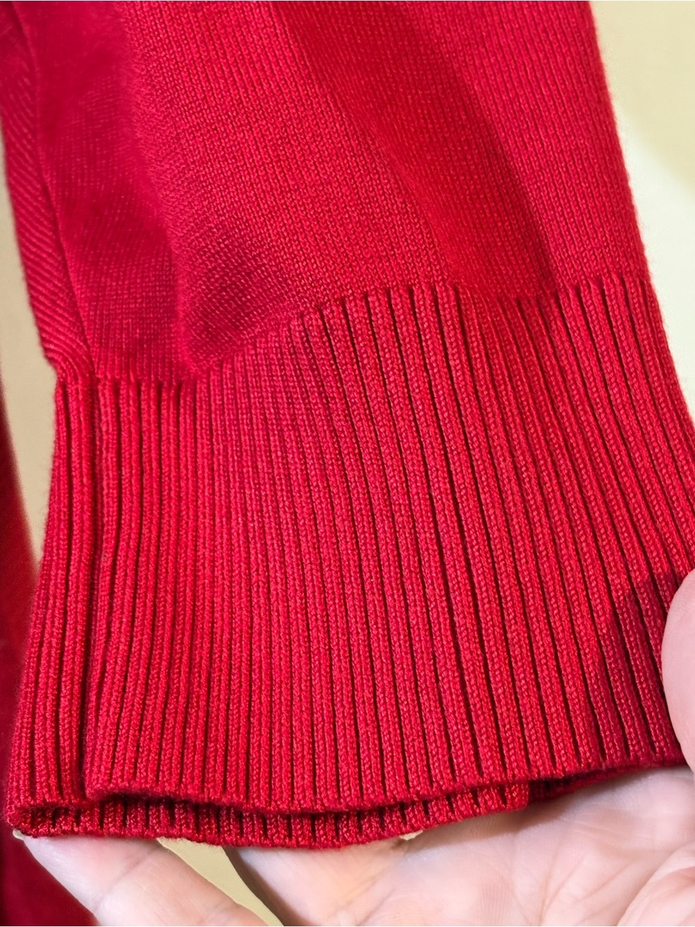Cable & Gauge sweater women's 1X red long-sleeve black embellishments pullover - Picture 14 of 16